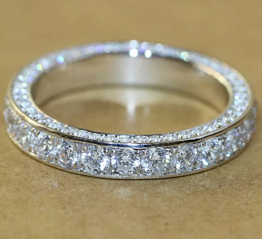 Sterling Silver Eternity Stacking Band Ring