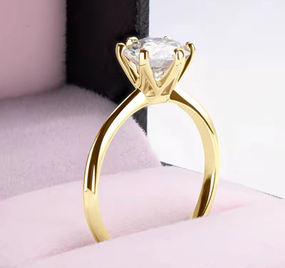 0.5 - 3 Carat Moissanite Women’s Gold Engagement Ring