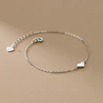 Gold Dainty Love Heart Adjustable Bracelet